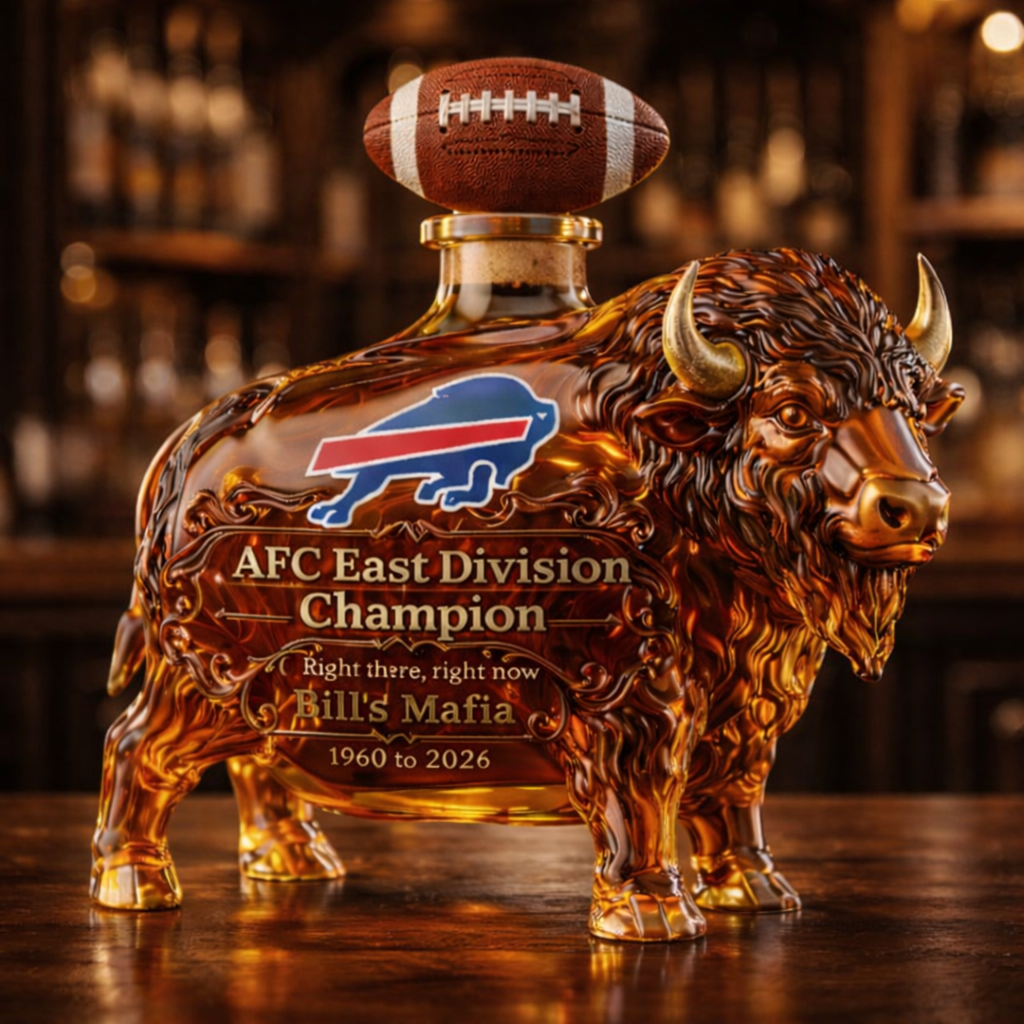 Buffalo 2026 AFC East Champ Whiskey Commem Bottle