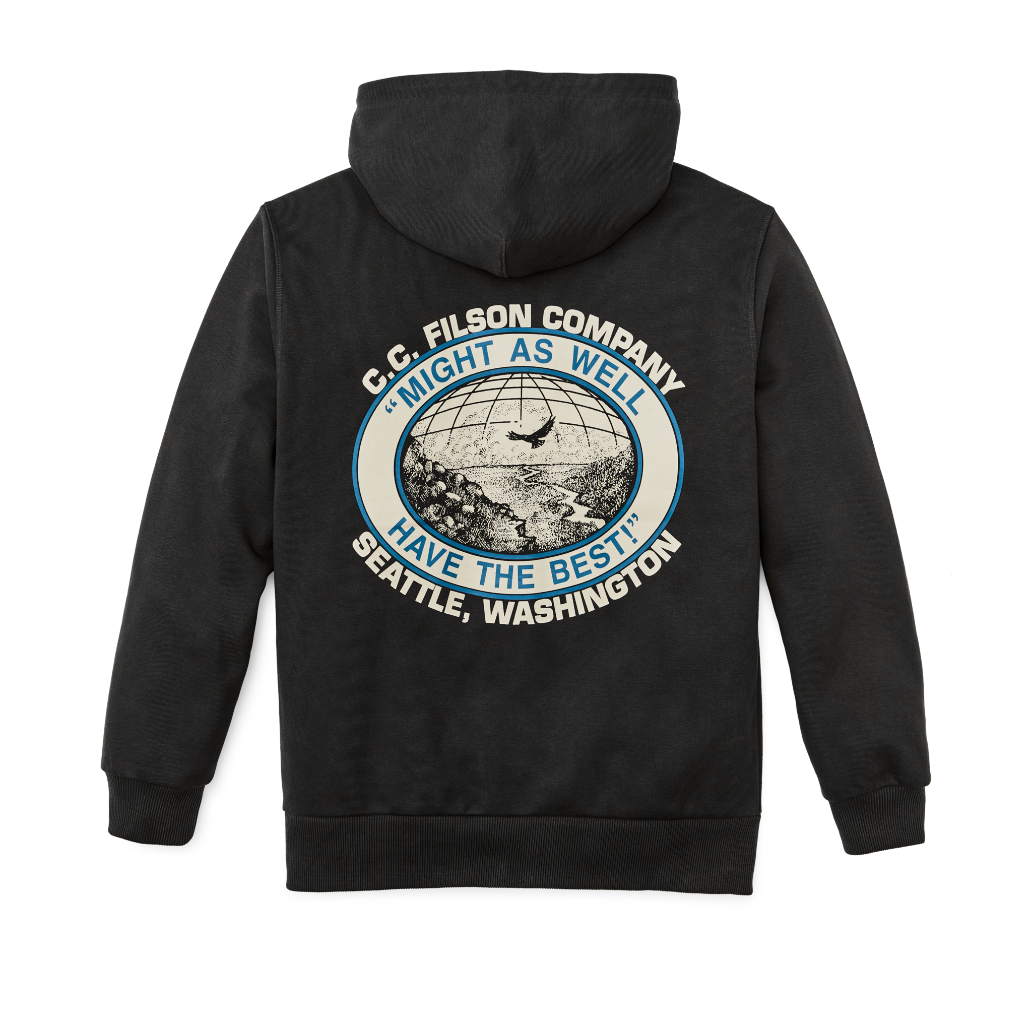 Prospector Graphic Hoodie - Faded Black / Moose