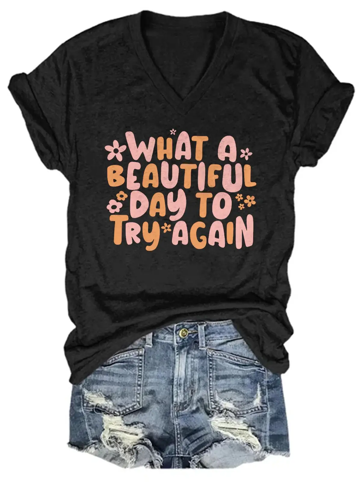 Mental Health It's A Beautiful Day Counselor Teacher ADHD Anxious Mental Health Awareness Casual Print T-shirt