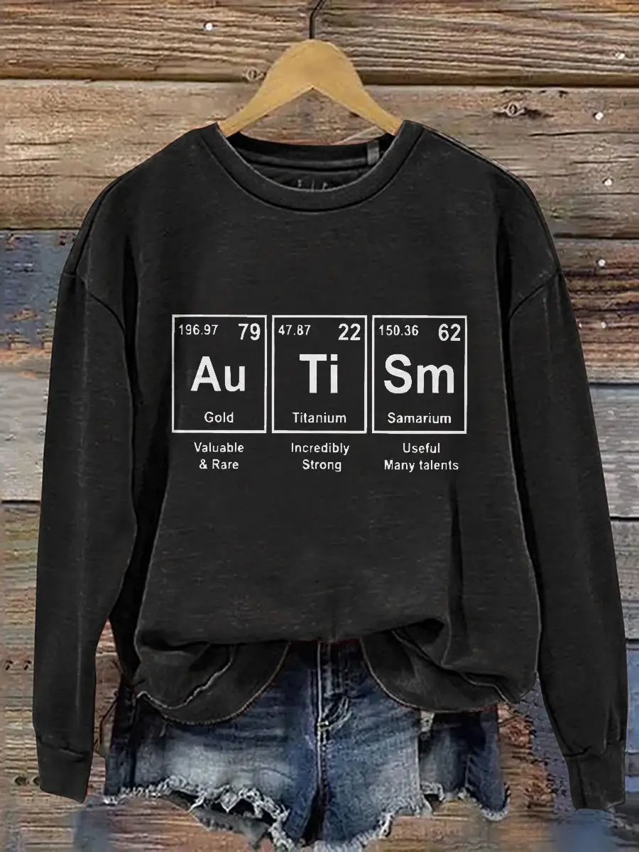 Autism Awareness Advocate Autism Teaching Autistic Students Print Casual Sweatshirt