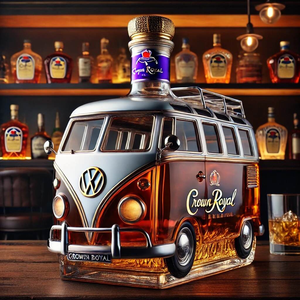 Vintage Camper Whiskey Bottle