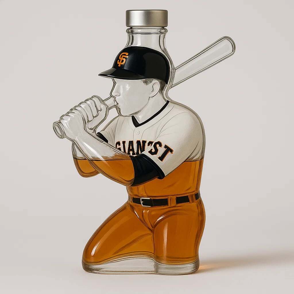 ⚾Baseball team whiskey bottle