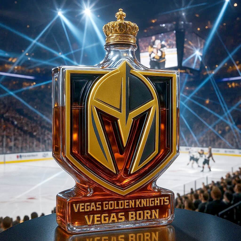 Vegas Golden Knights Limited Edition Whiskey Bottle