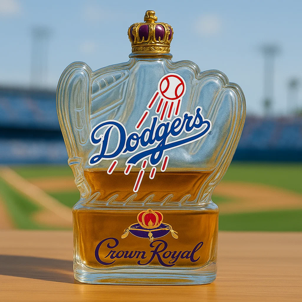 Dodgers Glove Whiskey Bottle