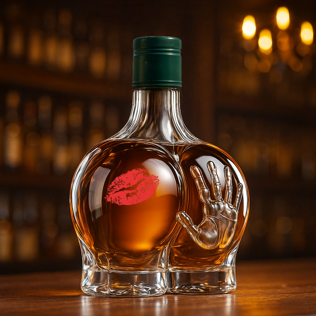 Funny Butt Whiskey Bottle