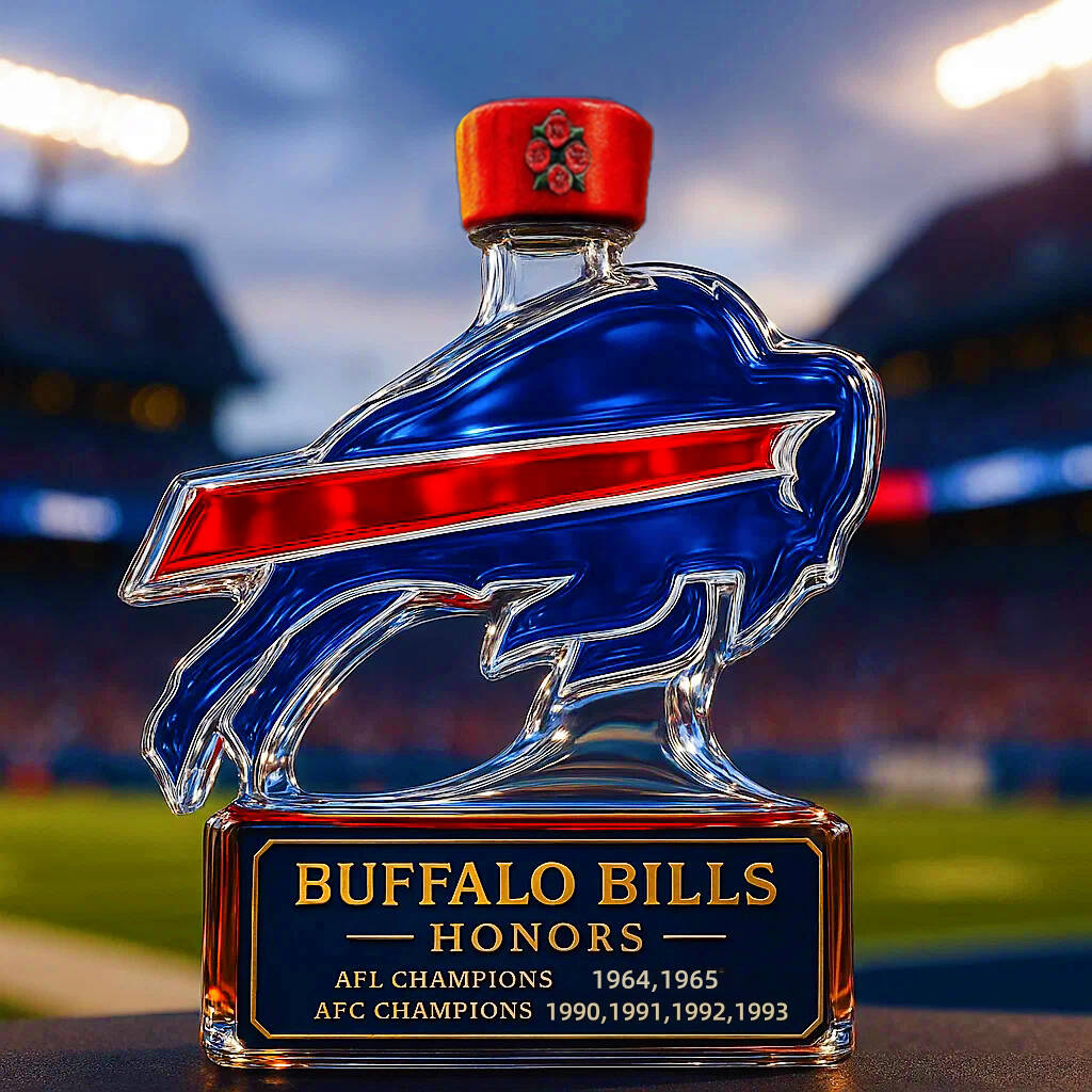 Buffalo Bills Championship Limited Edition Whiskey Bottle