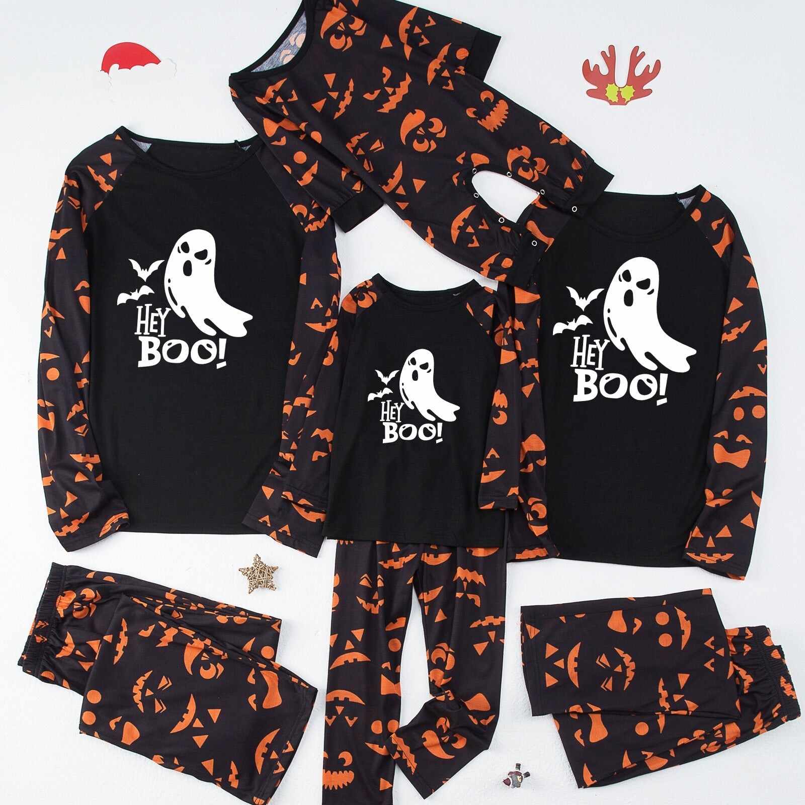 Halloween Family Pajama Glow-in-the-Dark Print Set