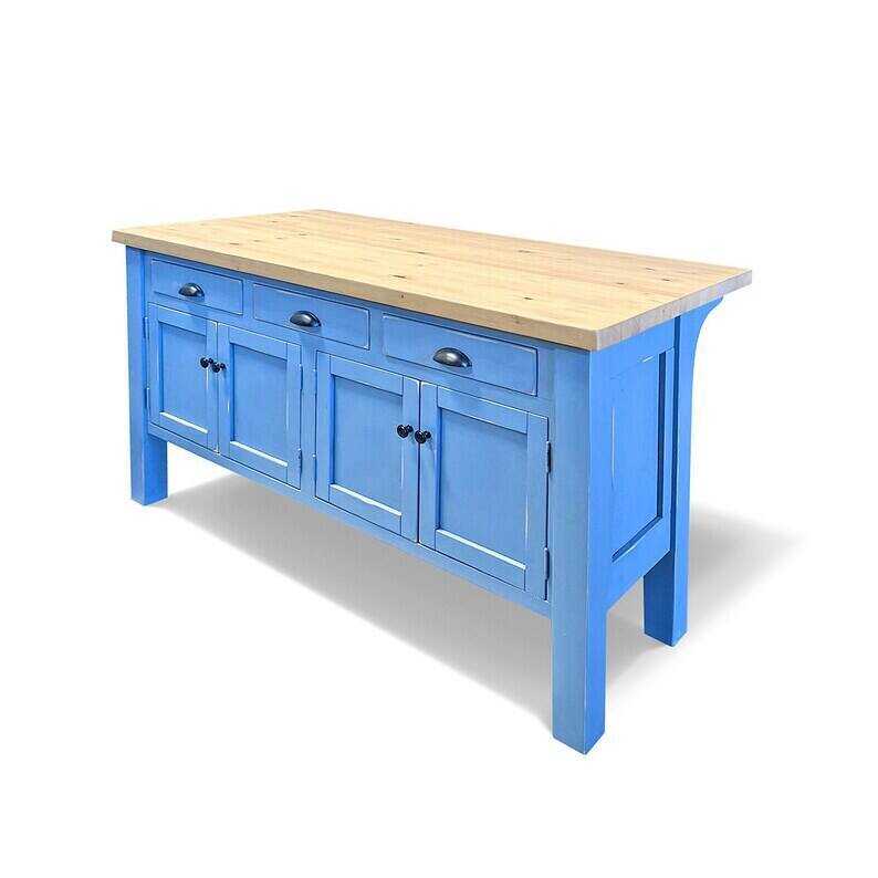 Kitchen Island, Farmhouse Kitchen, Butcher Block, Island, Table, Kitchen Table
