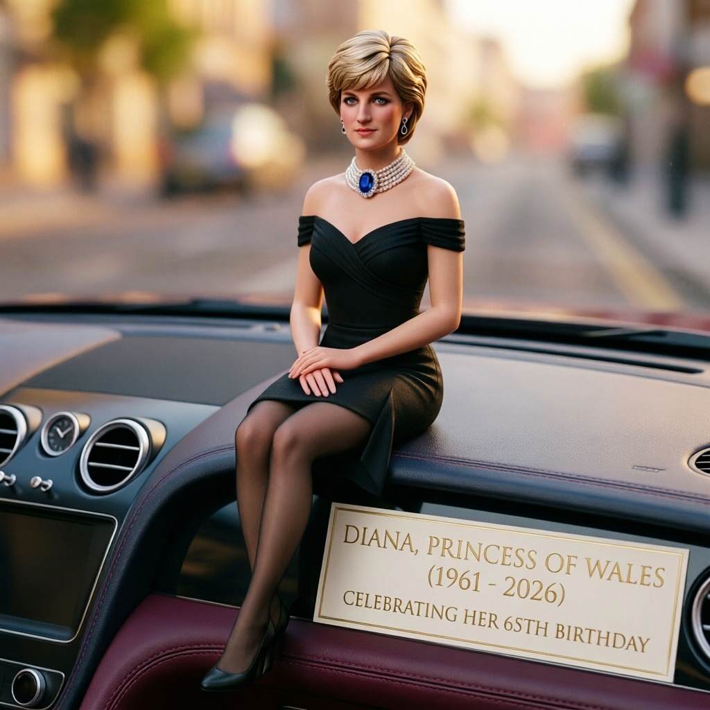 Princess Diana 65th Birthday Commemorative Car Figurine