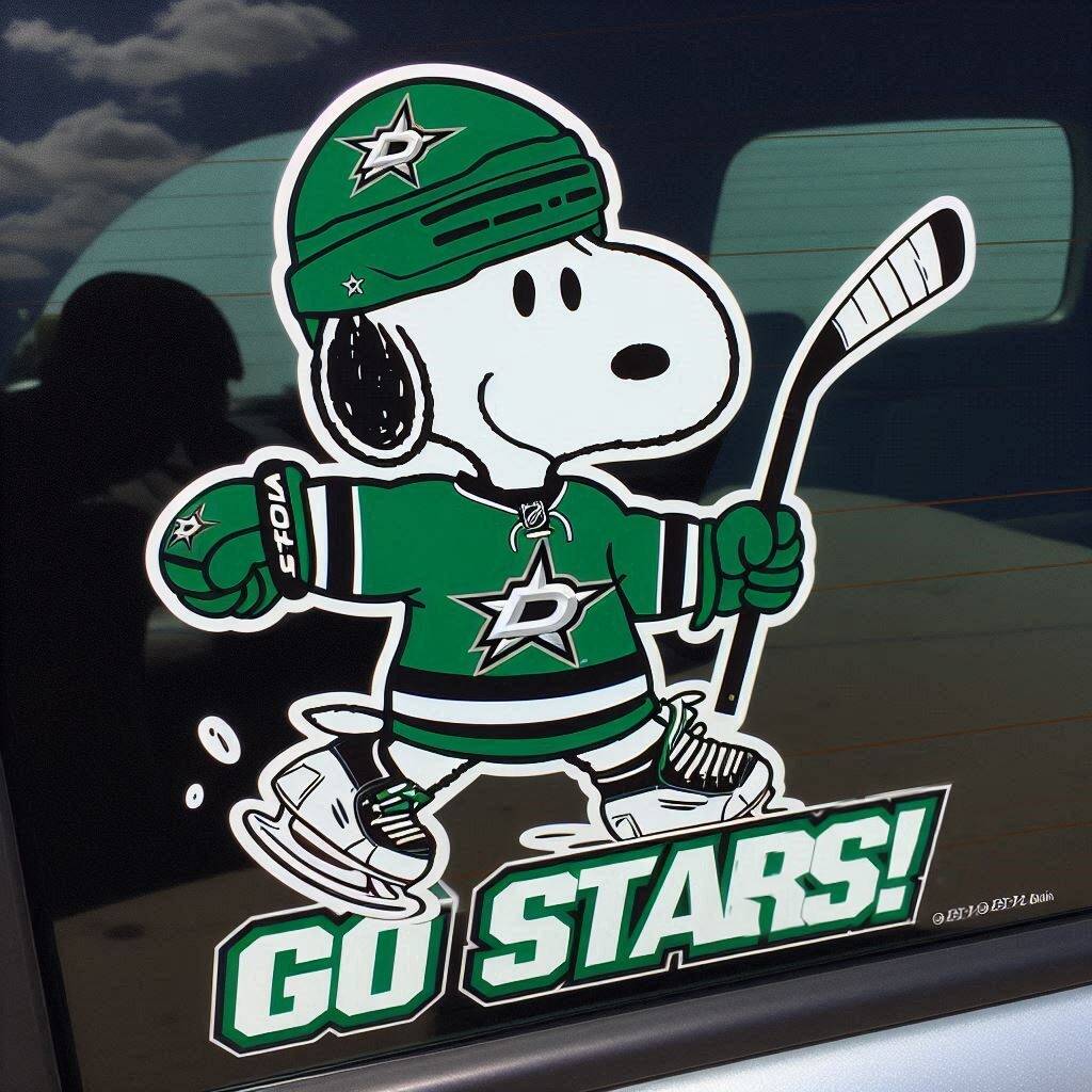 Snoopy NHL Car Decal