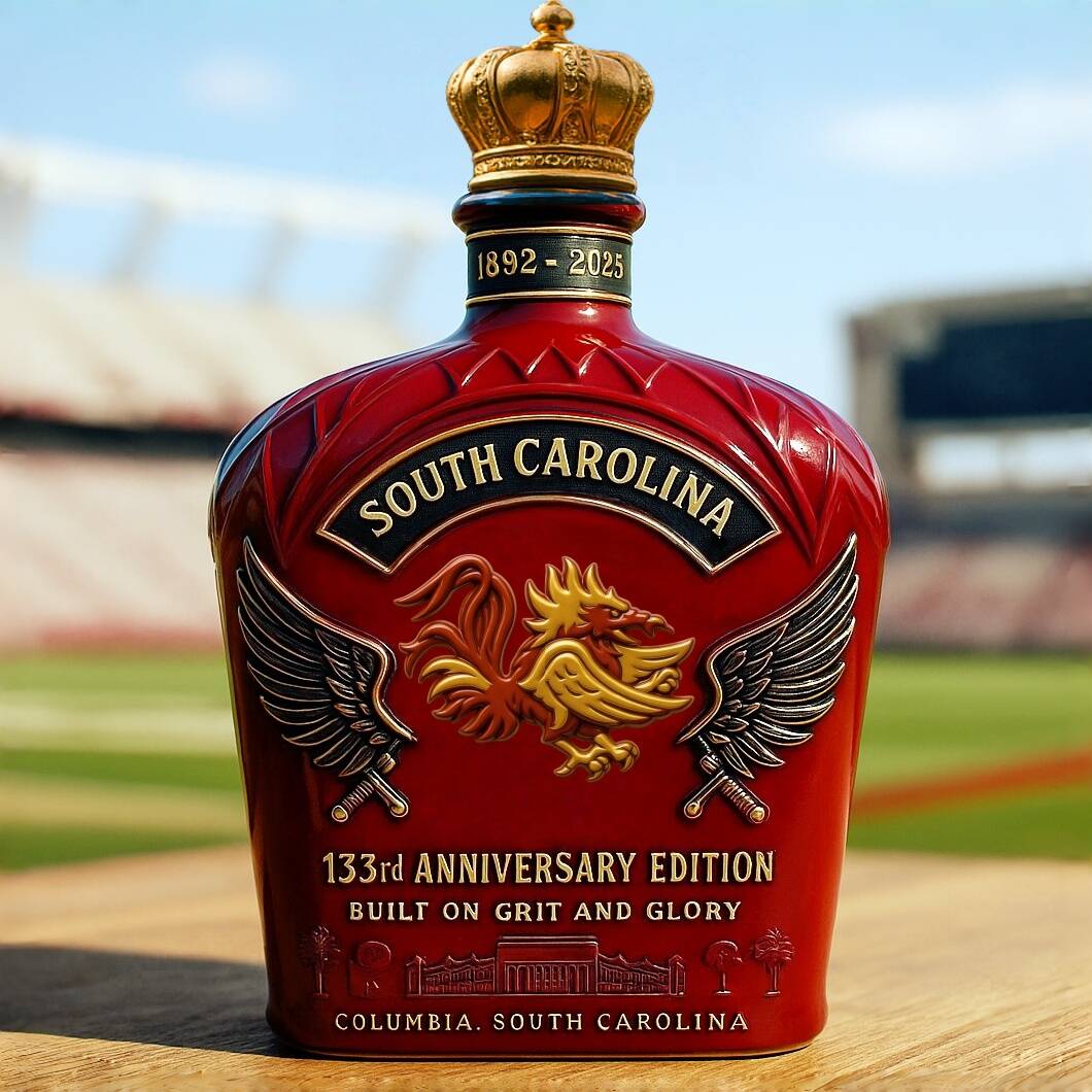 Gamecocks 133rd Anniversary Whiskey Bottle