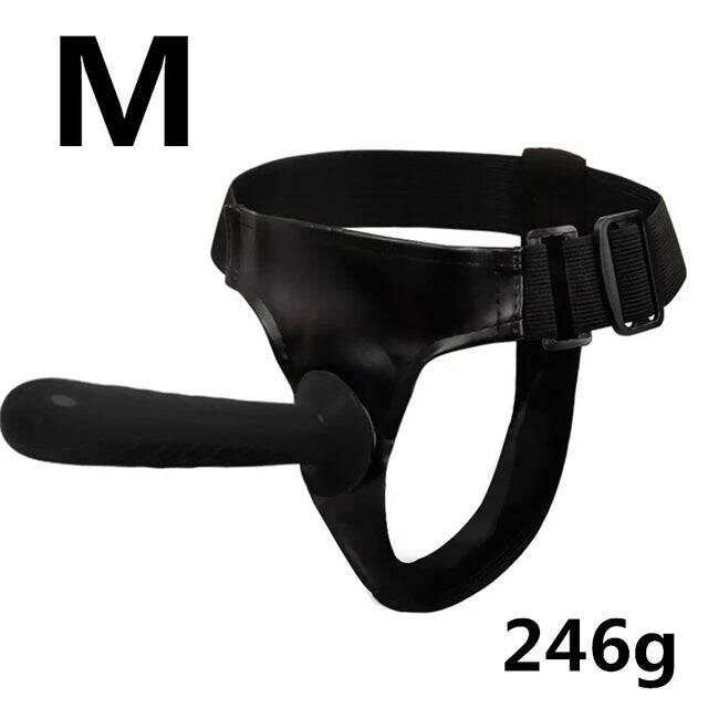 Double Penis Realistic Dildo Vibrator: Ultra Elastic Strap-On Harness for Women - Adult Sex Toy for Lesbians