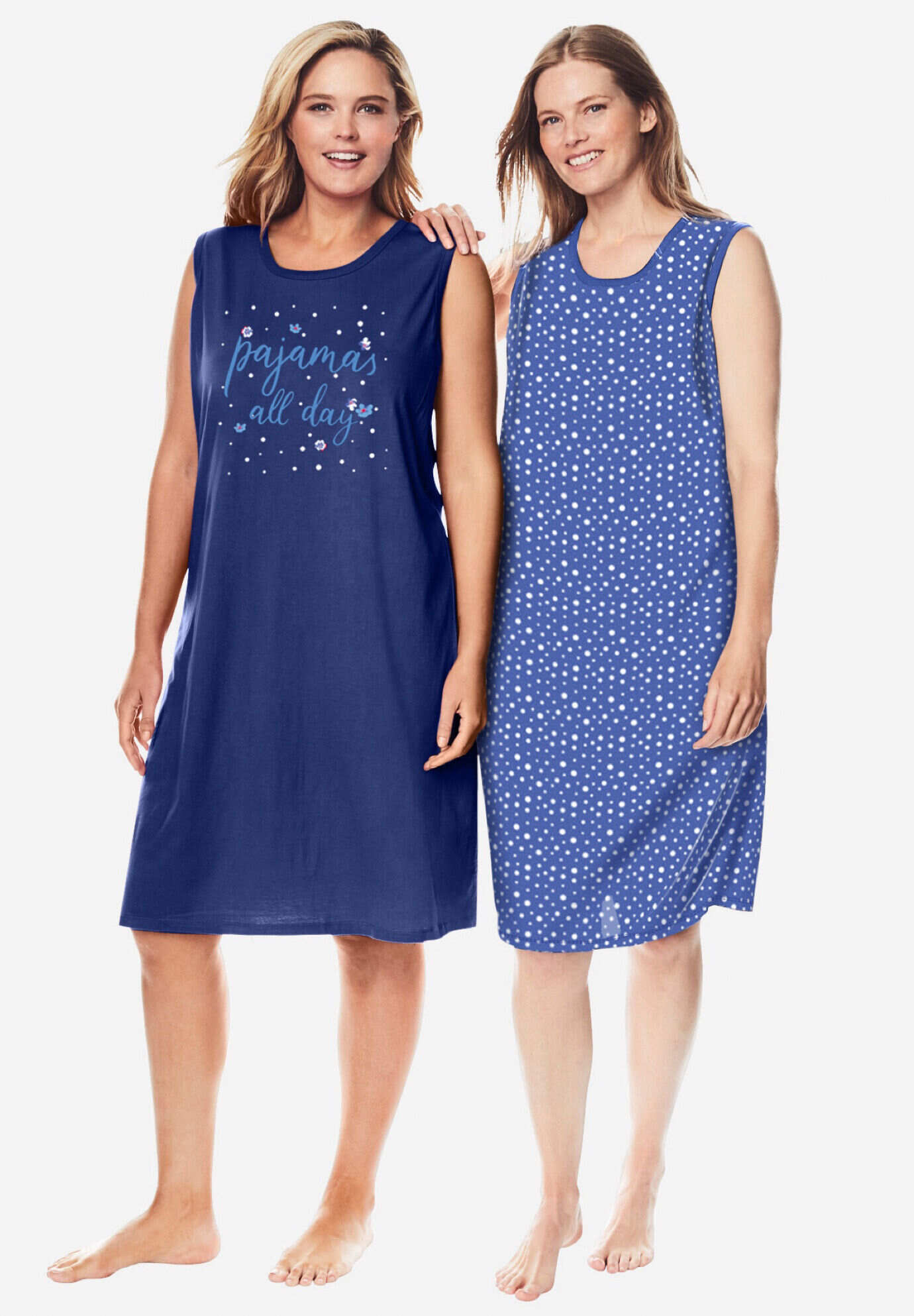 2-Pack Sleeveless Sleepshirt