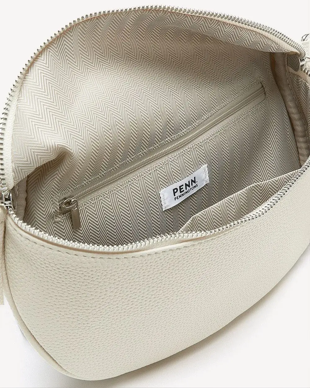 Pebble Faux-Leather Cross Body Bag with Guitar Strap