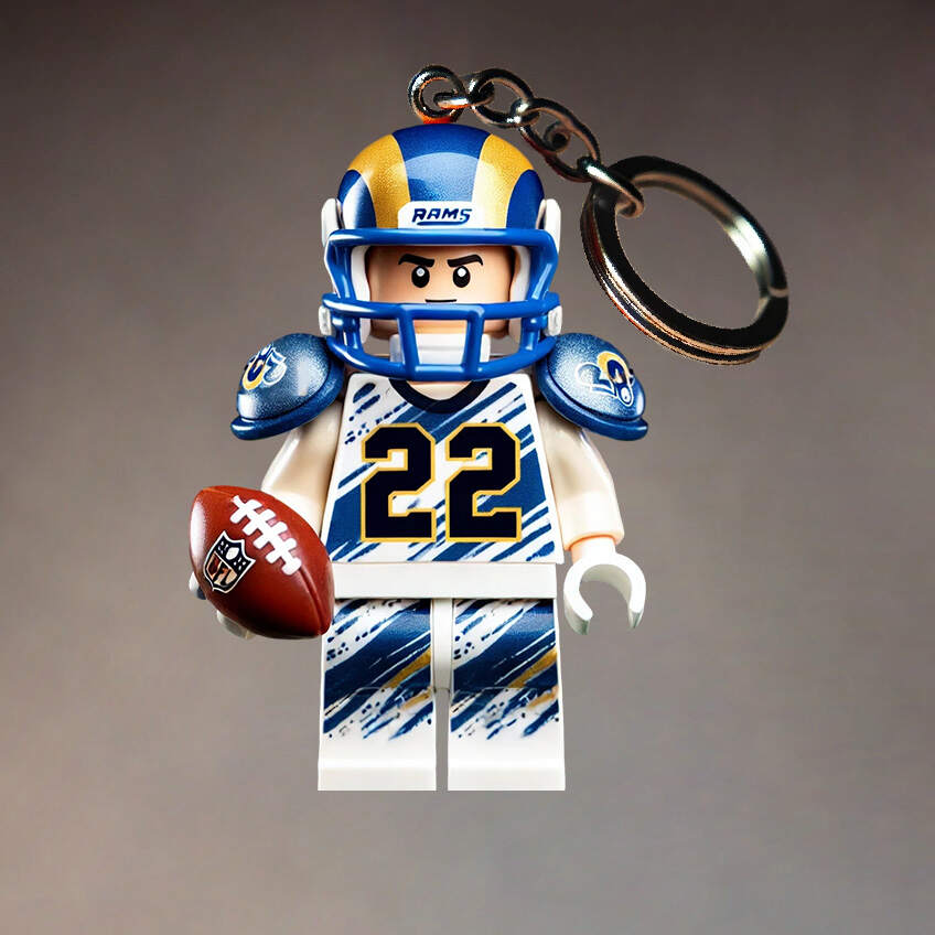 Football Team Building Set Kit Keychain