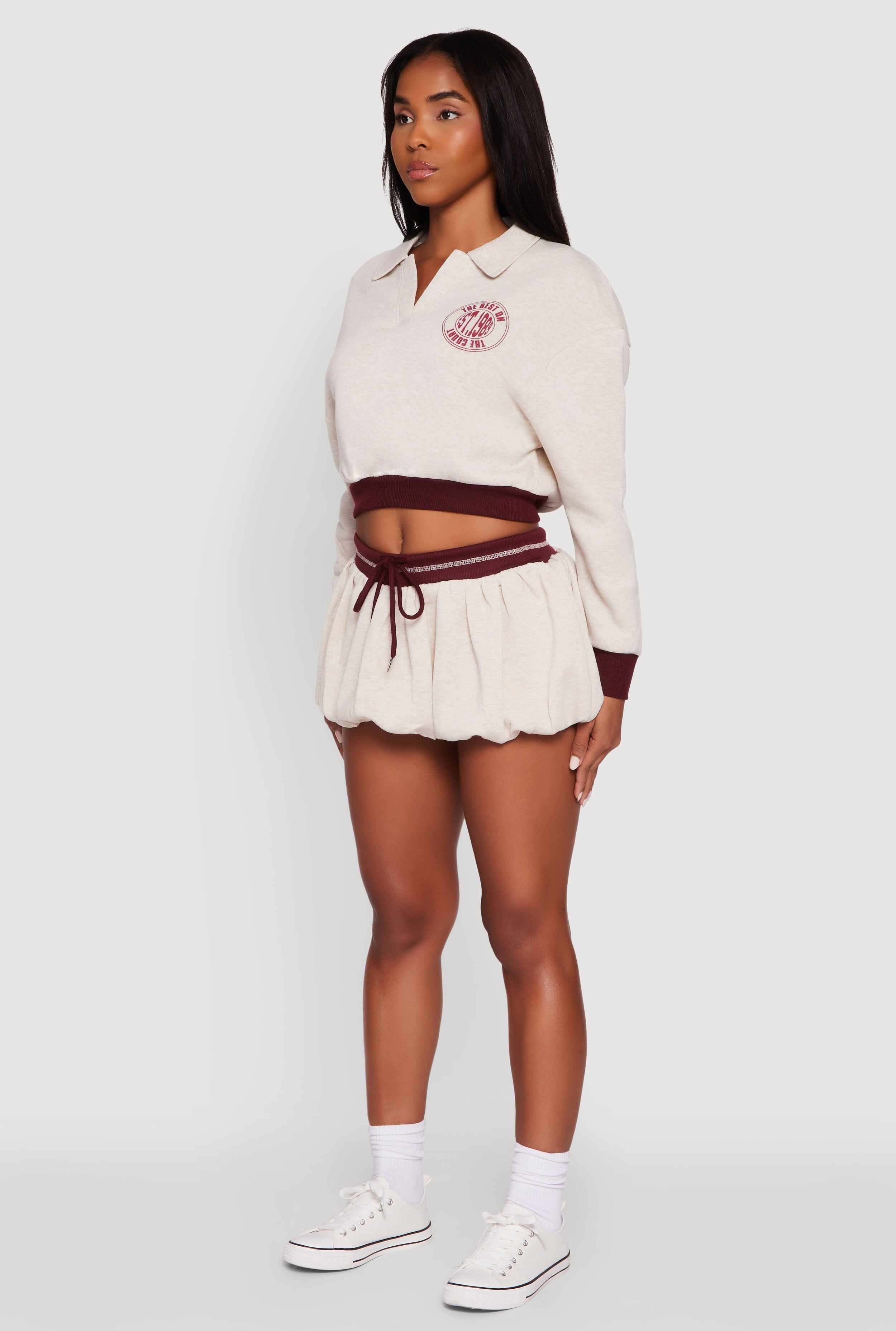 Best On The Court Graphic Cropped Sweatshirt