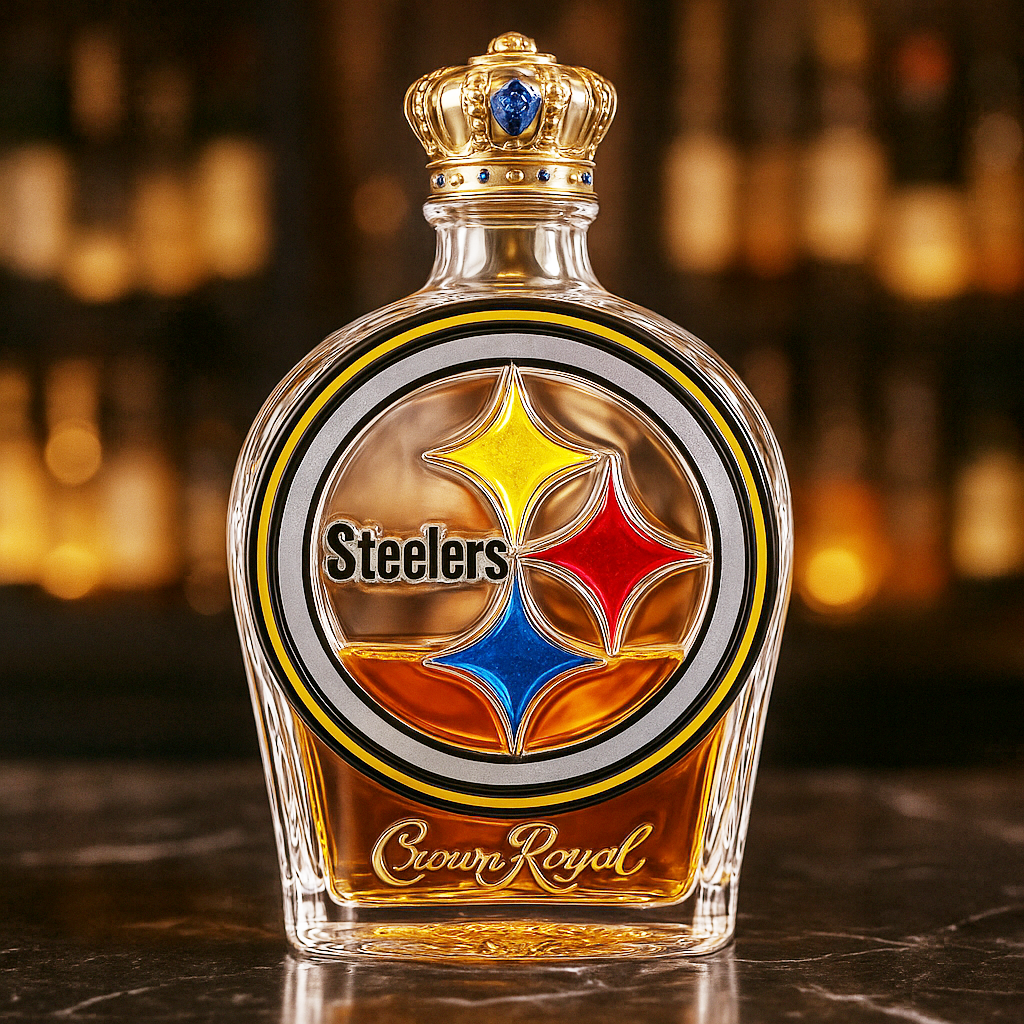 Pittsburgh Steelers Whiskey Bottle