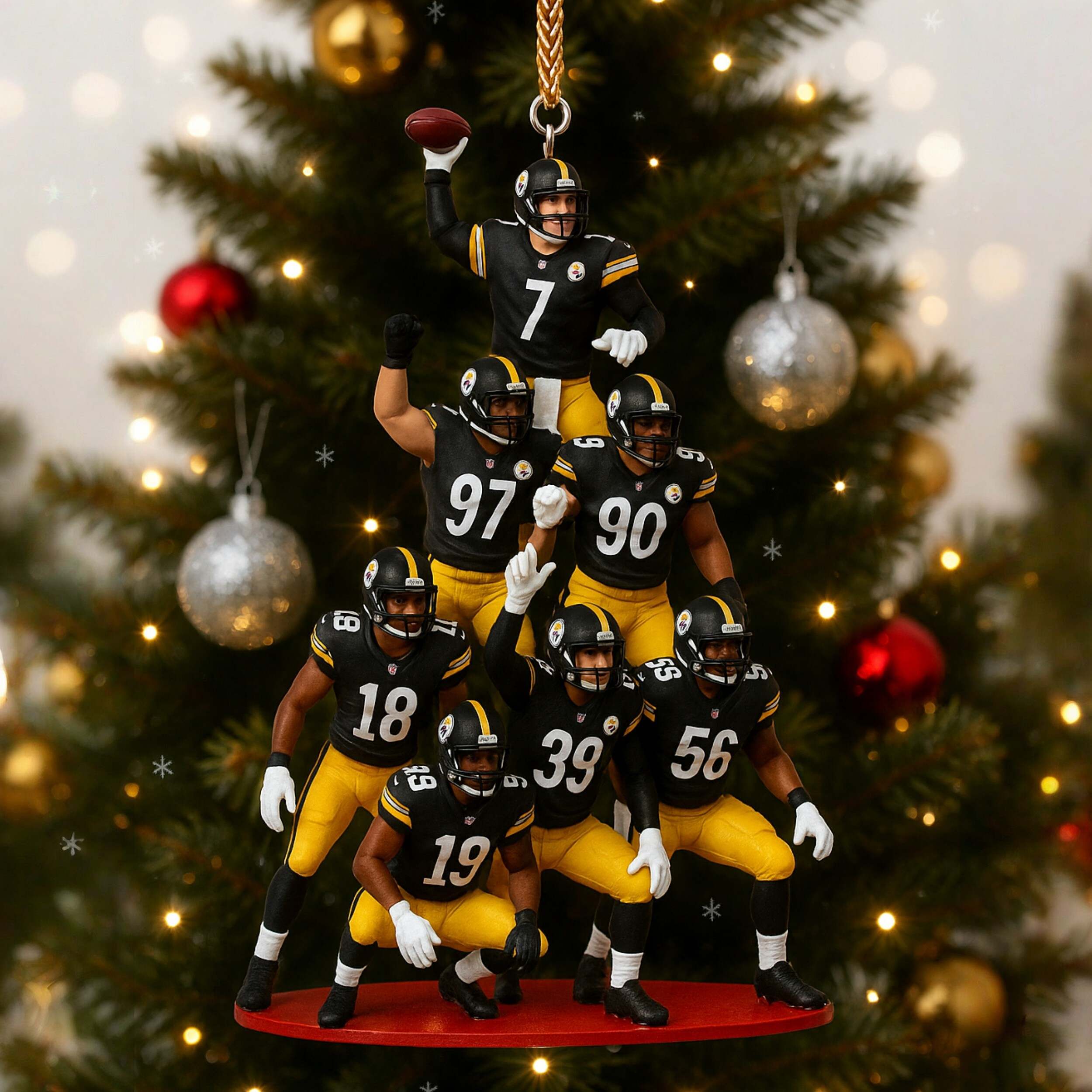 Pittsburgh Steelers Team Christmas Ornament
