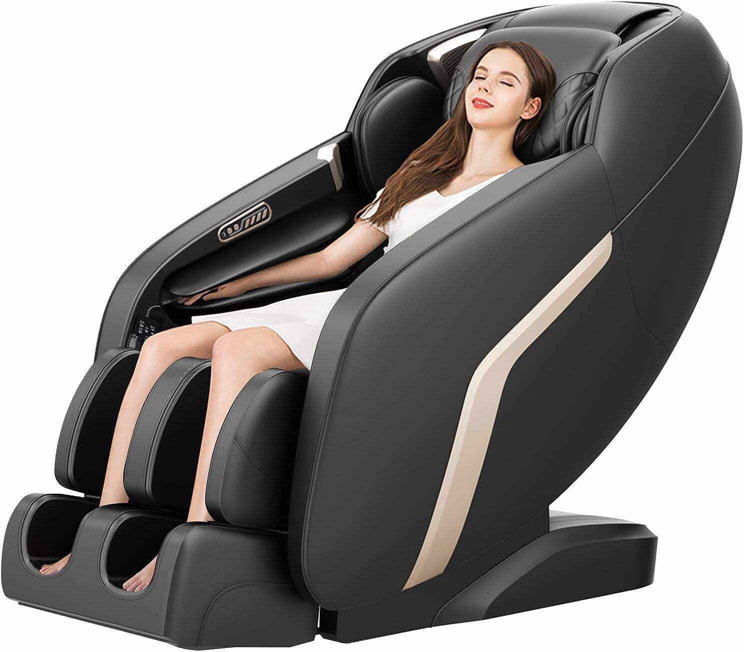 OWAYS Massage Chair,Zero Gravity SL Track Massage Chairs, Full Body Shiatsu Massage Chair Recliner with Space Saving, Auto Body Detection, Thai Stretching, Bluetooth Speaker, Heat, Foot Roller