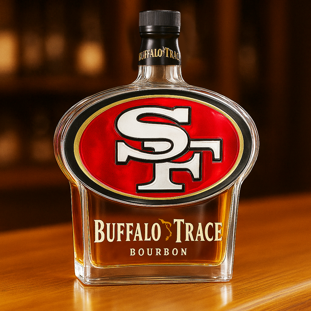 San Francisco 49ers Whiskey Bottle