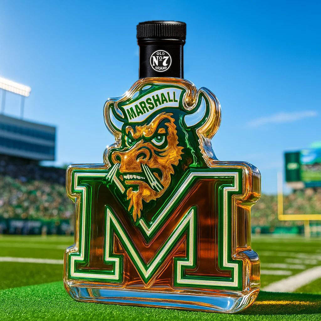 Marshall Marco the Bison Whiskey Bottle