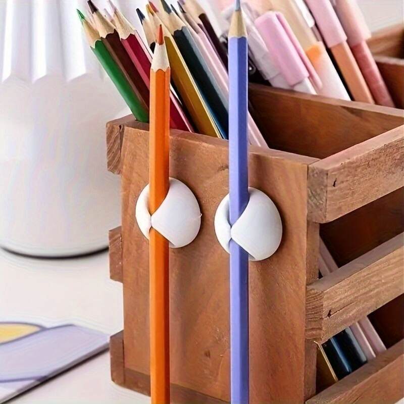 6 Desk Cable Managers (1 of each color), Cable Clips, Cord Clips for Desk, Adhesive Cable Managers, Chargers for Nightstand, Wall, Car and Office Cable Management Accessories