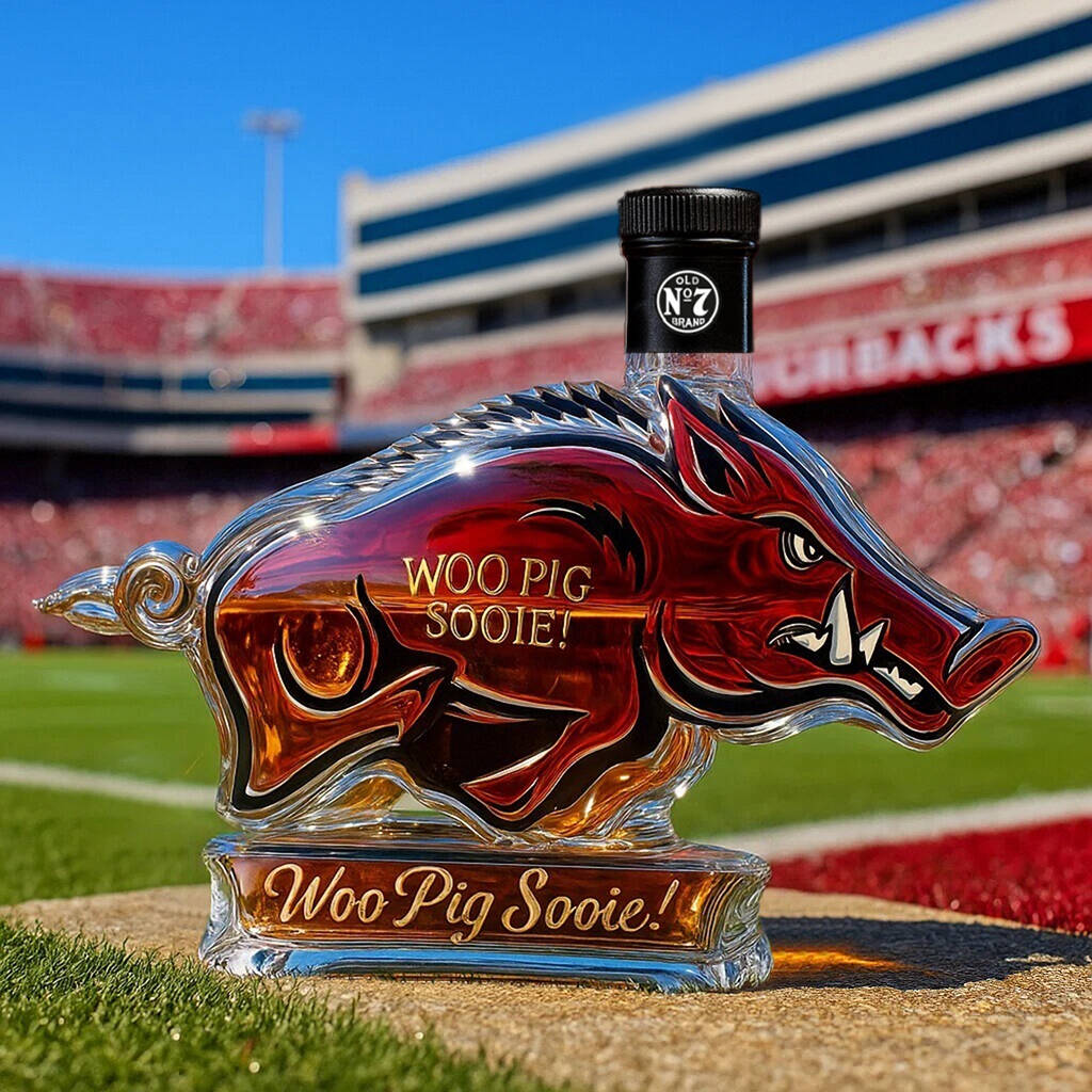 Arkansas Razorbacks Limited Edition Whisky Bottle