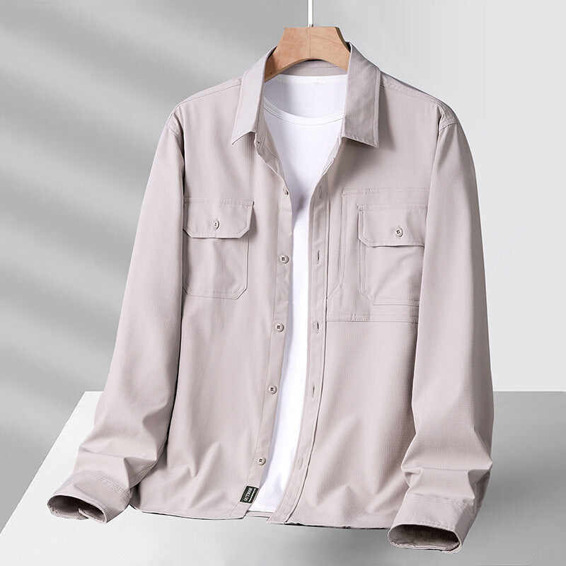 Men's Casual Loose Long Sleeve Shirt