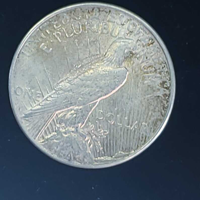 1923 S  Silver Peace Dollar ! AU - Key date Lot# 399