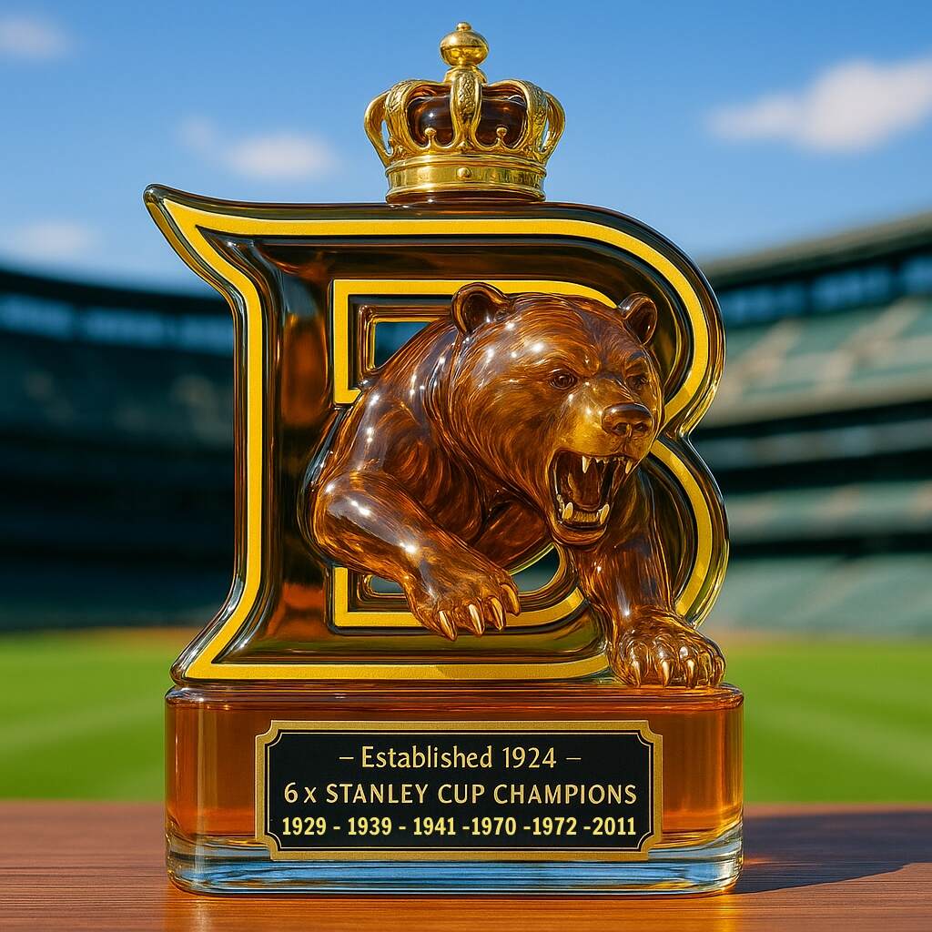 Boston Bruins Whiskey Bottle