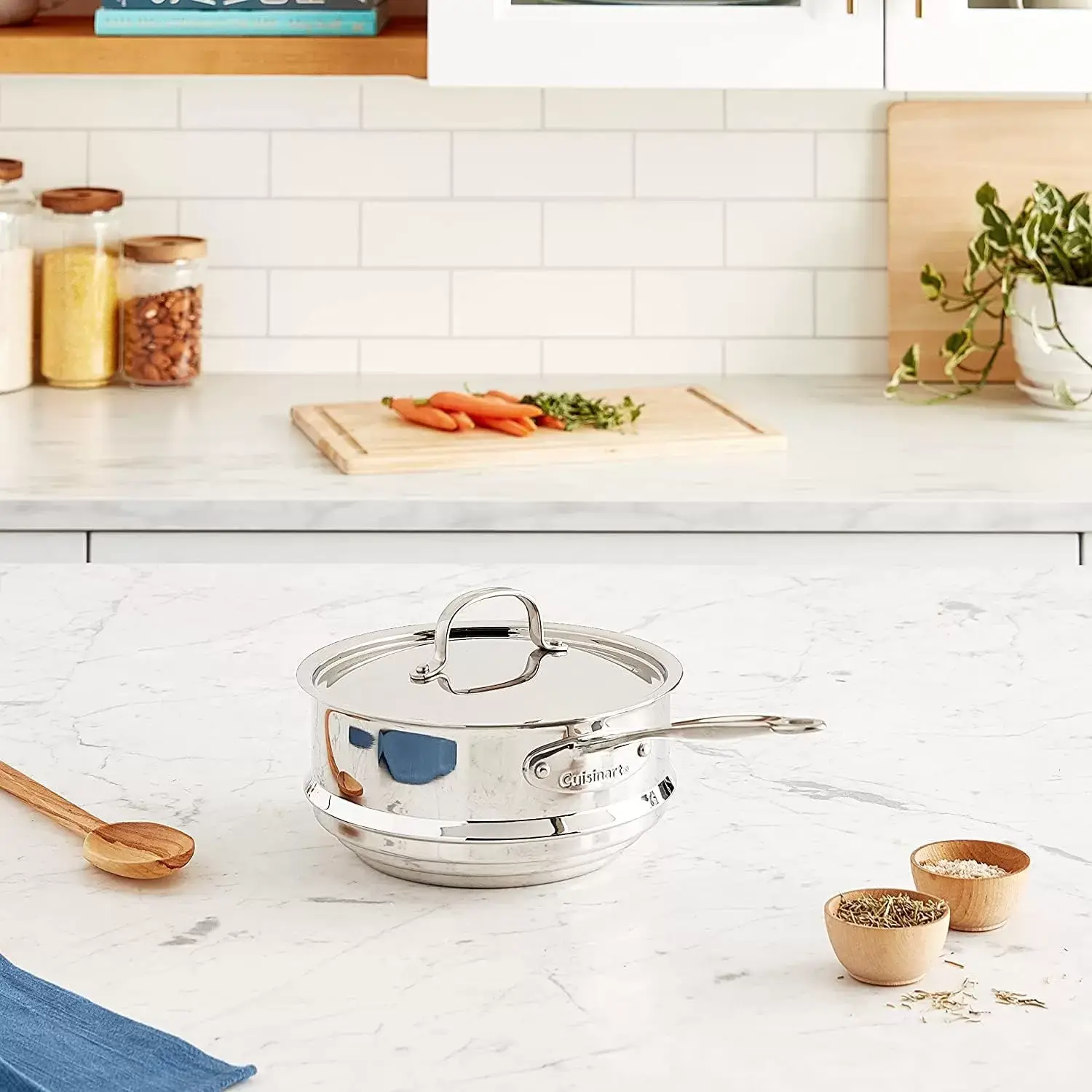 Stainless Steel 17-Piece Set Chef's-Classic-Stainless-Cookware-Collection