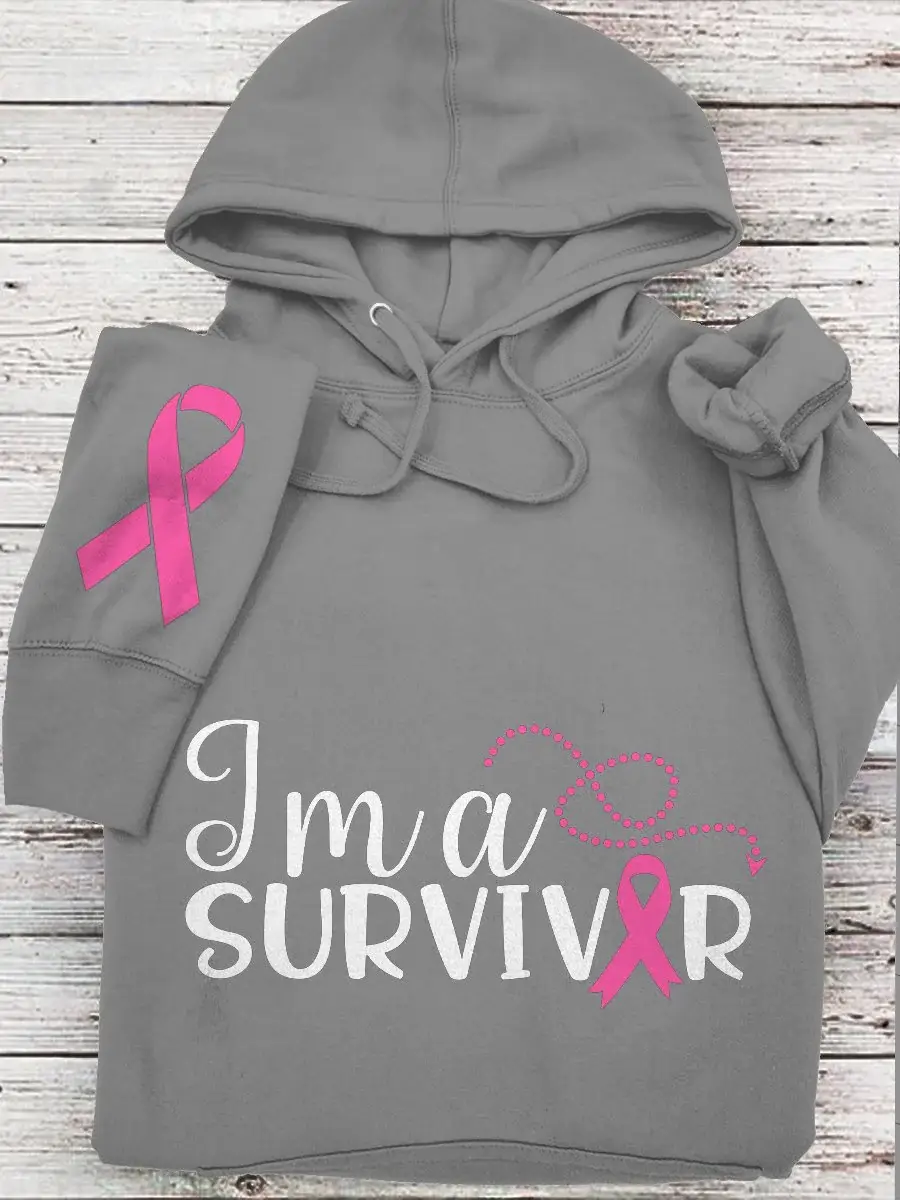 Women's Breast Cancer Ribbon Survivor Sweatshirt