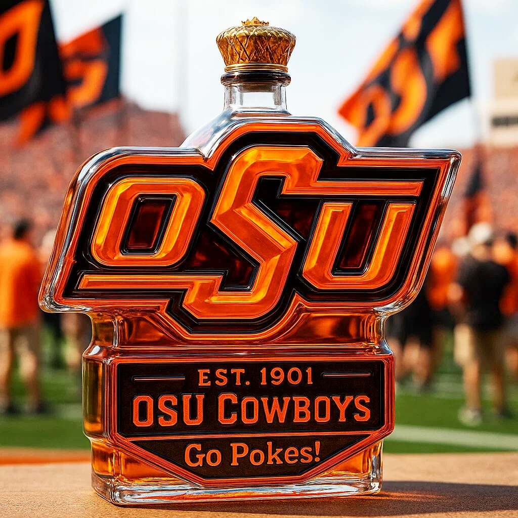 🏈OSU Cowboys Limited Edition Whiskey Bottle