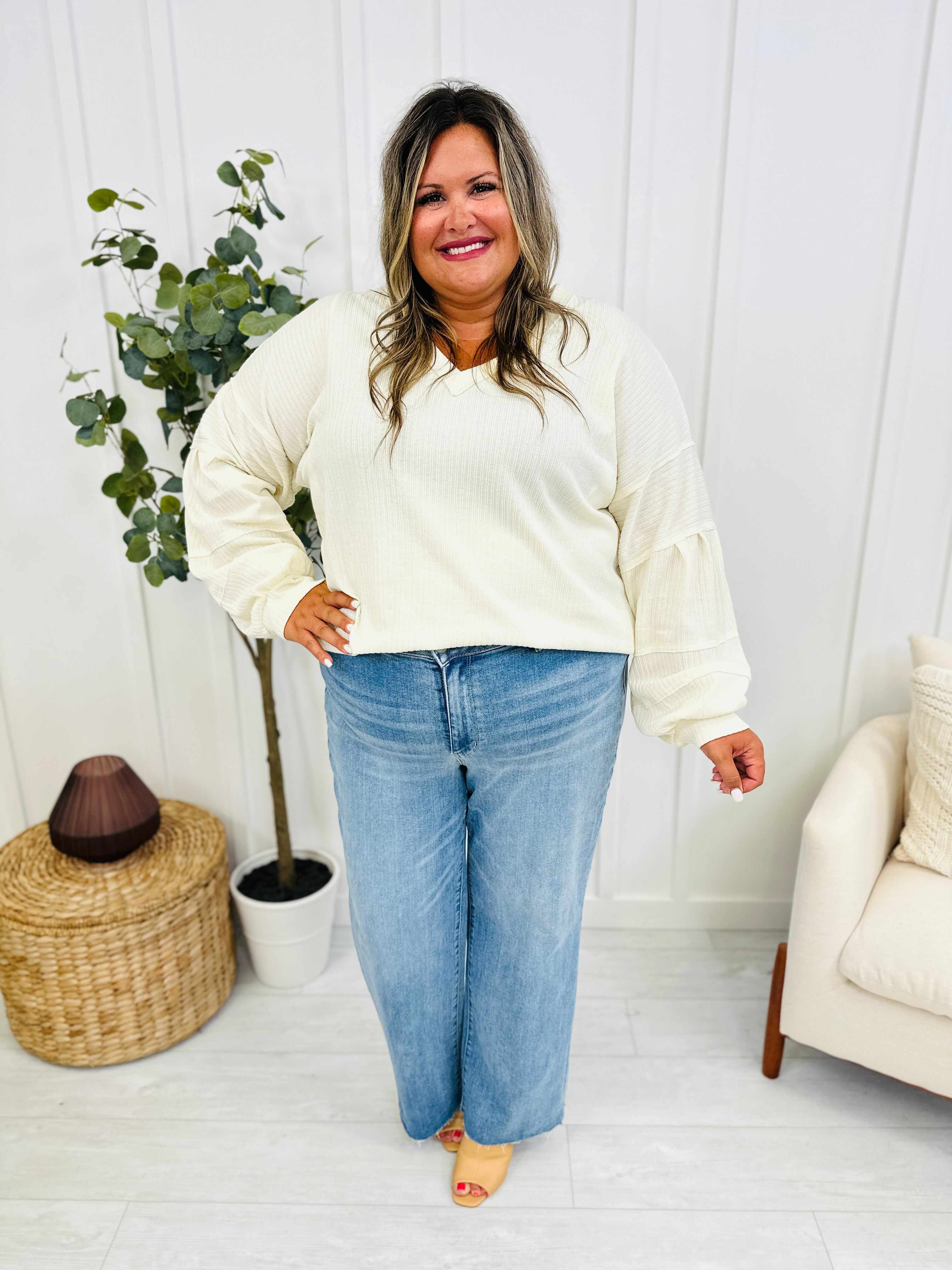 REG/CURVY Stand By Me Wide Leg Trouser Jeans