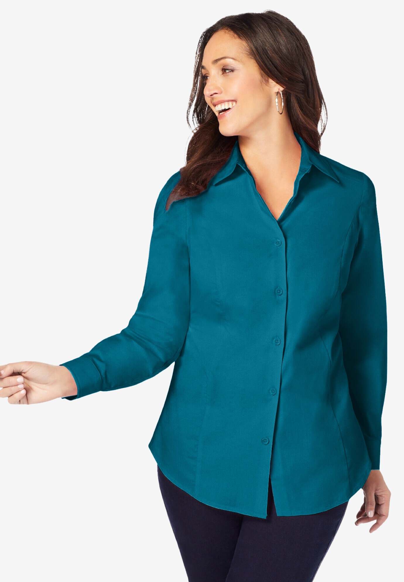 Stretch Cotton Poplin Shirt