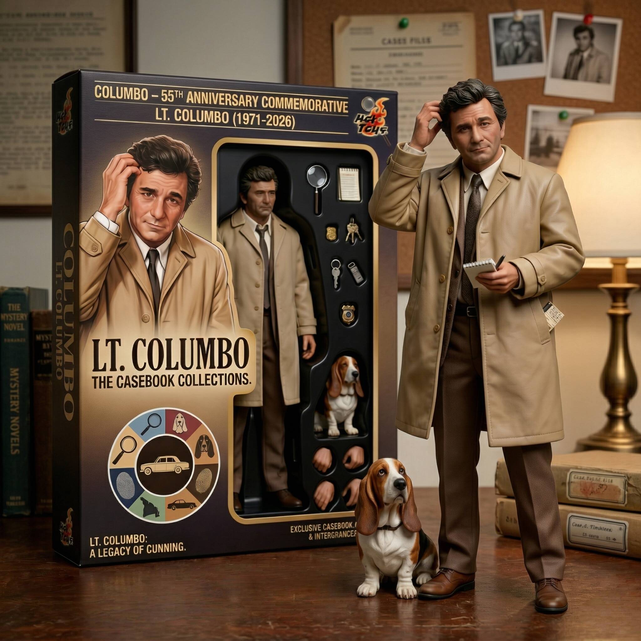 Columbo 55th Anniversary Commemorative Hot Toys Scale Collectible Figure(1971-2026)