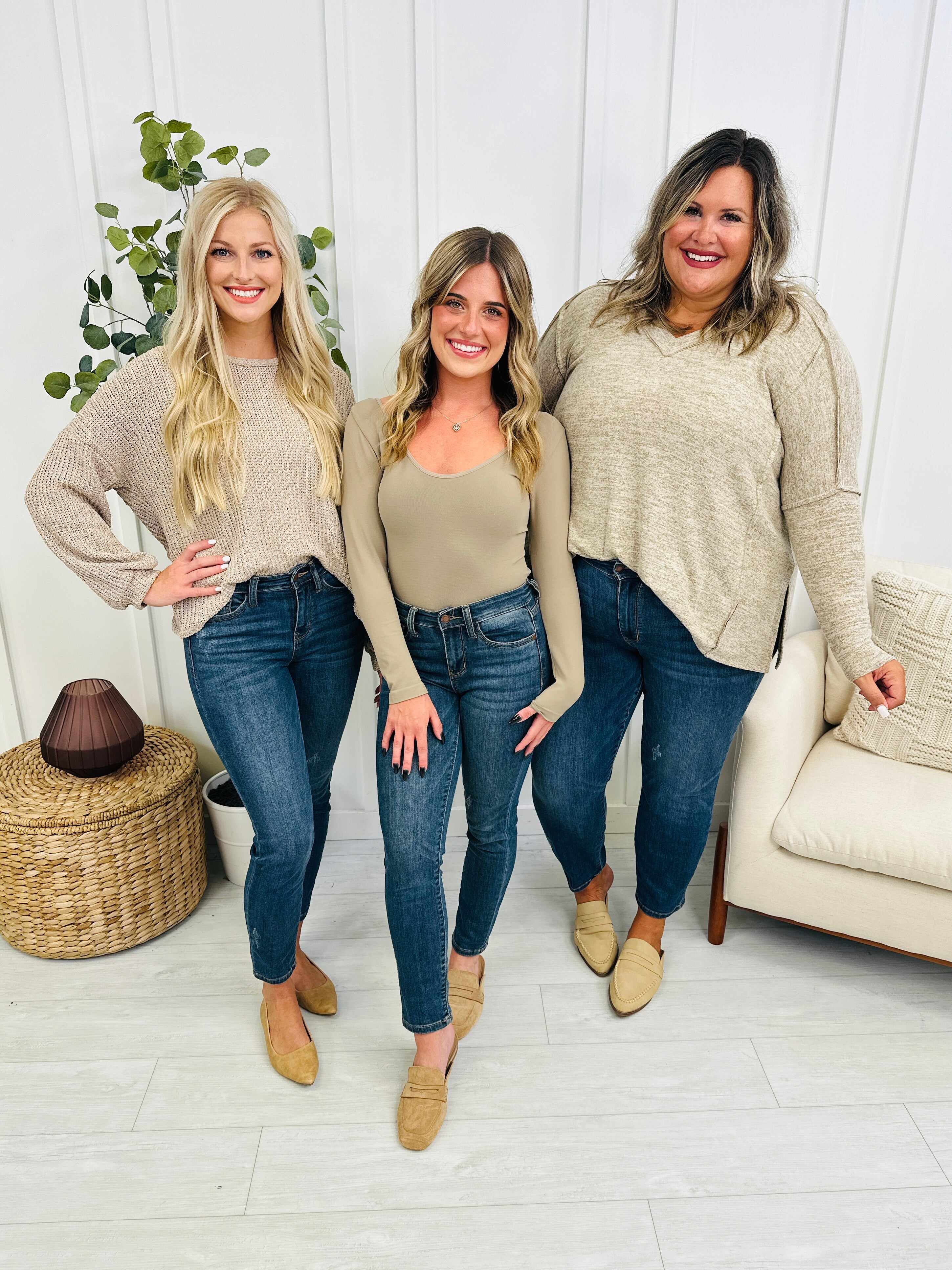Mid Rise Plus/Reg Everyday Essential Relaxed Fit Jeans - Multiple Inseams!