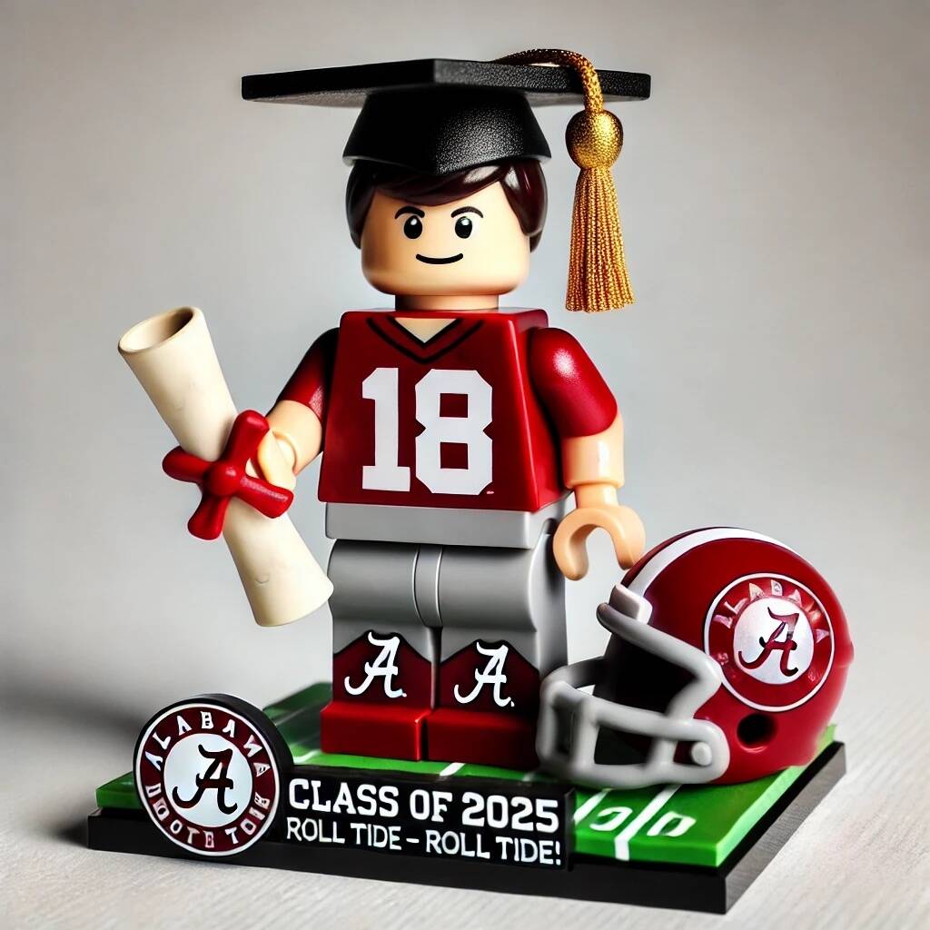 2025 College Football Graduation Minifigure Set