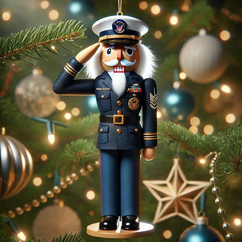 Veteran Tribute Nutcracker Statue Ornament