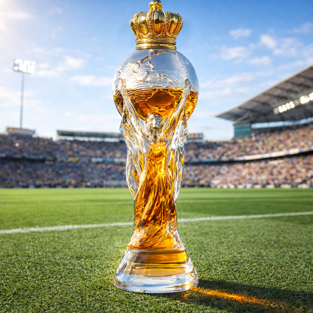 FIFA World Cup Champion Trophy Whiskey Bottle