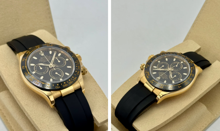 2025 CPO Rolex Daytona 40mm 116518LN Yellow Gold Oysterflex Black Dial (CPO)