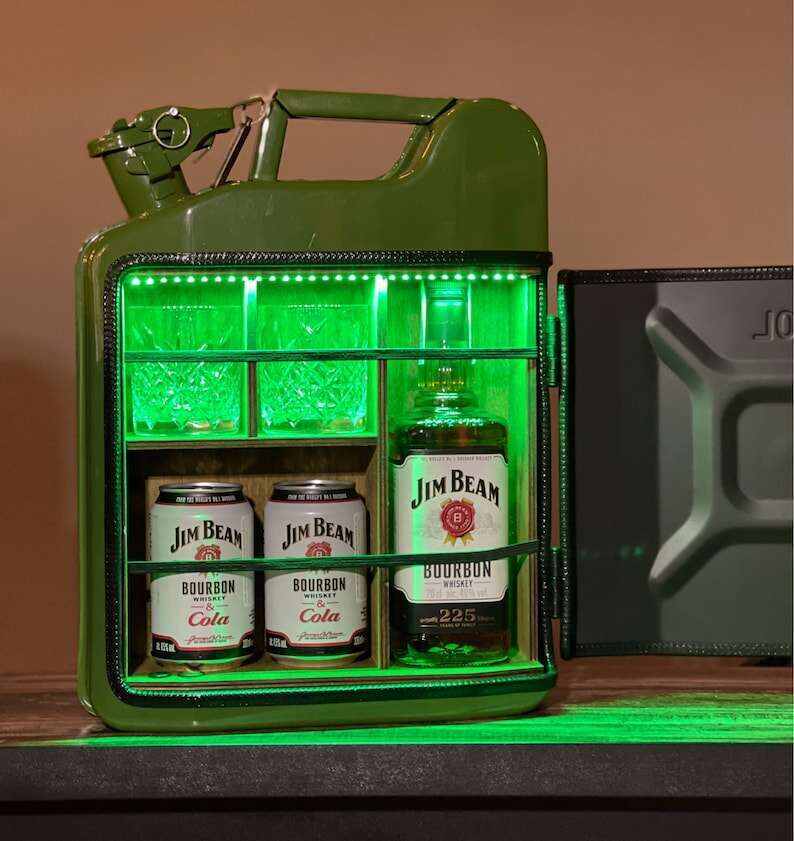 10 L Jerry can mini bar for present, Custom original gift for a man, Party can mini bar, Canister bar, Mens gift bar for boss