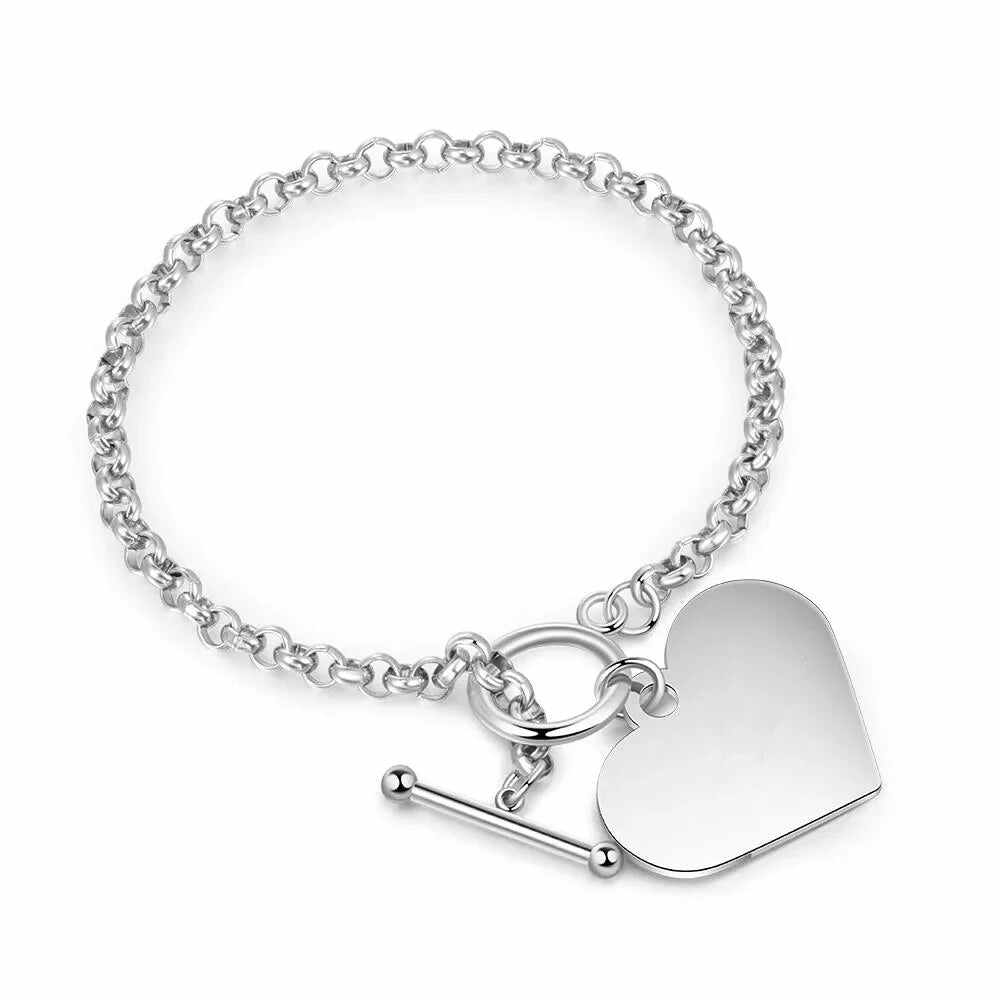 National Parents' Day❤Personalized Engraved Heart Bracelet I'm Always With You - Memorial Gift For Family, Friend
