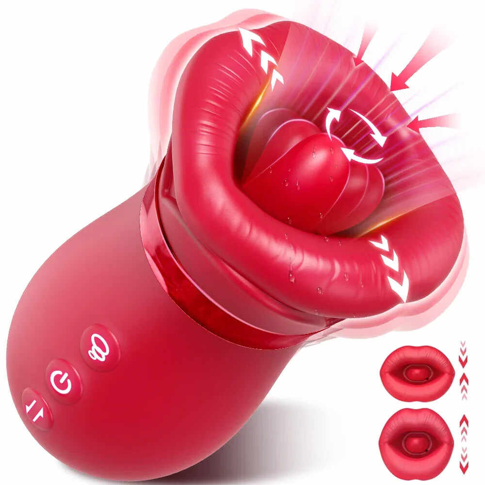 DearVibe Tongue Rose Vibrators