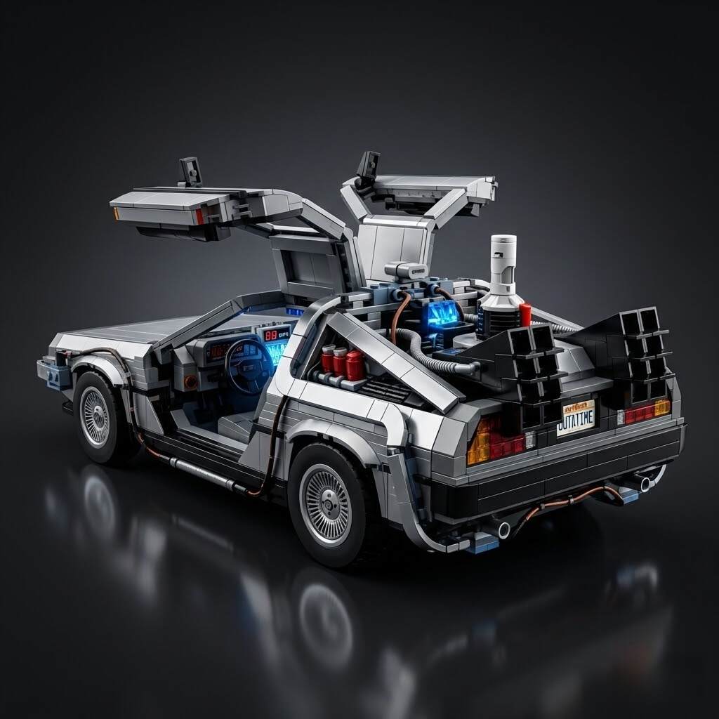 Back to the Future DeLorean Time Machine Building Set