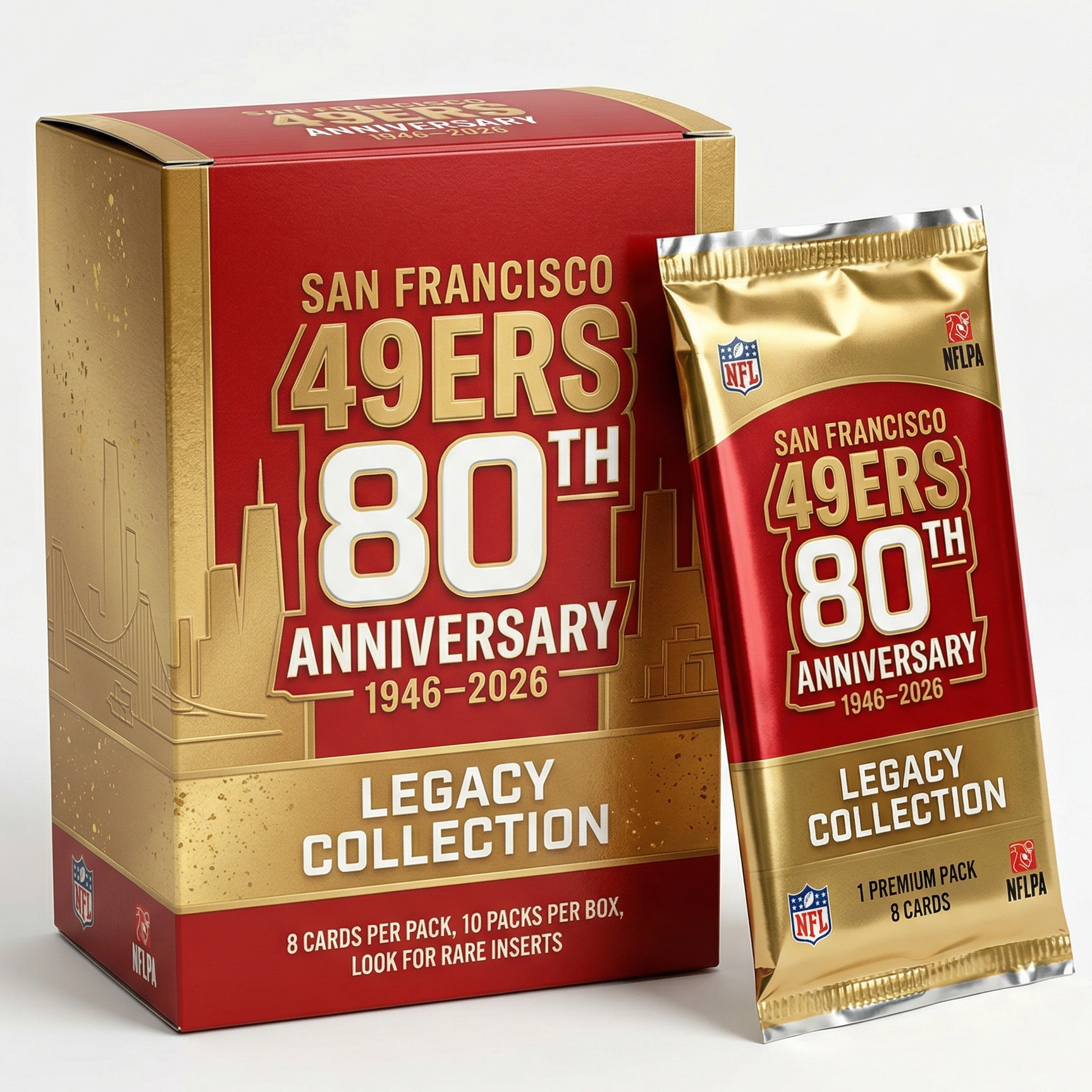 2026 San Francisco 49ers 80th Anniversary Hobby Box