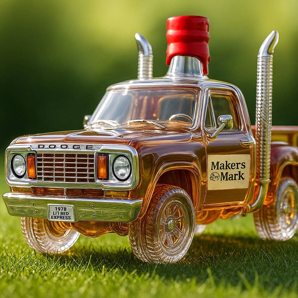 The1978 Dodge Li’l Red Express Collector's Edition Whisky Bottle