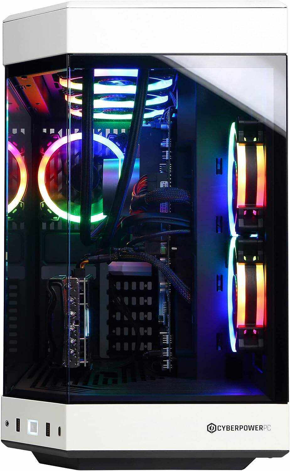 CyberPowerPC Gamer Xtreme VR Gaming PC, Intel Core i9-13900KF 3.0GHz, GeForce RTX 4070 Ti 12GB, 16GB DDR5, 1TB NVMe PCIe SSD, WiFi Ready & Windows 11 Home (GXiVR8080A34), White