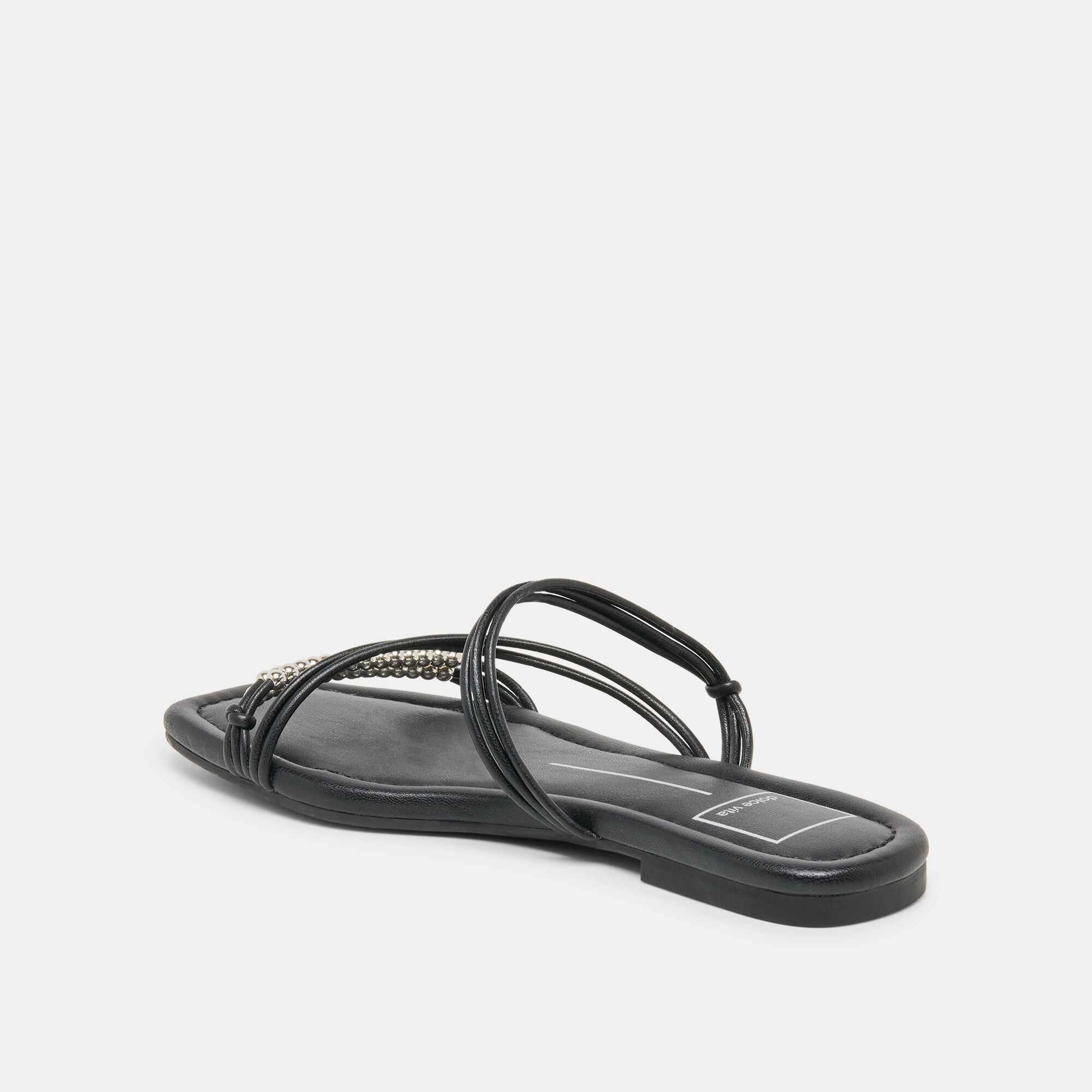 LYNDEE BEAD SANDALS BLACK STELLA