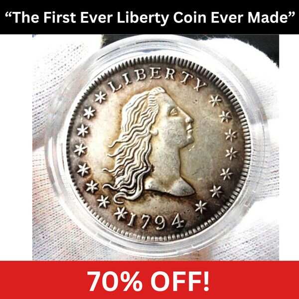 Hot Sale America's First 1794 Liberty Flowing Hair  Dollar Silver🔥